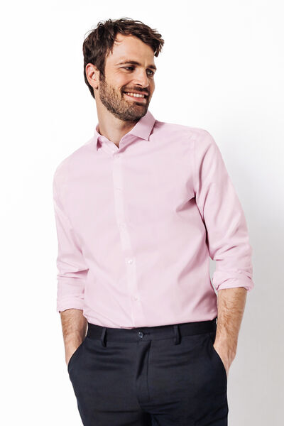 Chemise sans repassage slim en coton