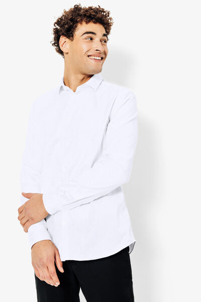 Chemise sans repassage slim en coton