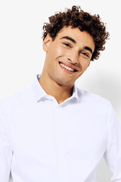 Chemise sans repassage slim en coton